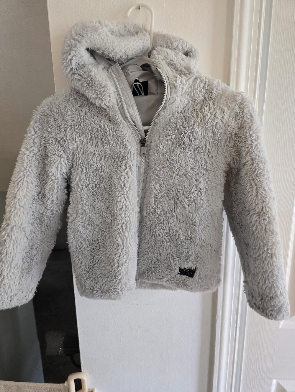 Under Armour Light Gray Plush Hooded Jacket